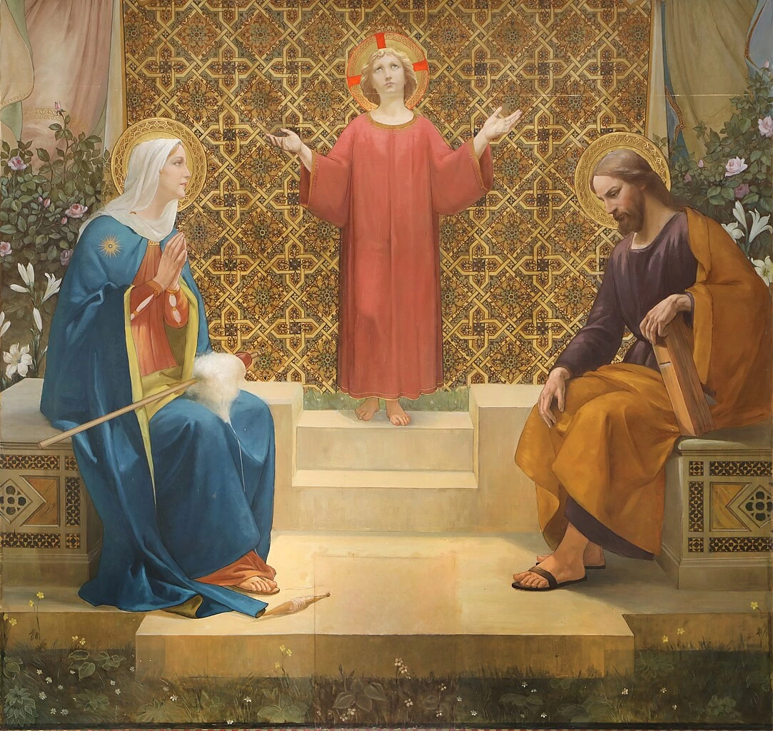 Trittico della Sacra Famiglia - chiesa della Sacra Famiglia, Firenze, dettaglio 2